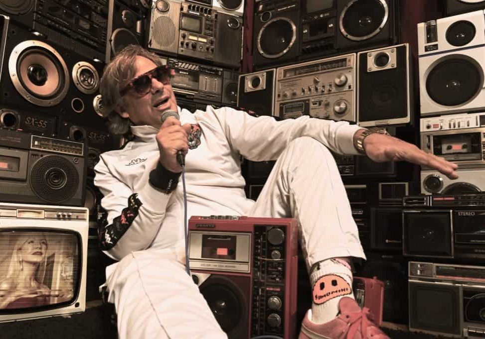 Hubertus grabando el tema